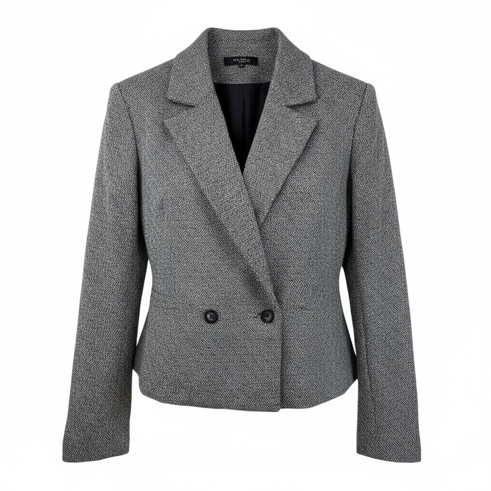 Vintage Kirkland Hall Wool Tweed Blazer Classic Academia Jacket Size 6
